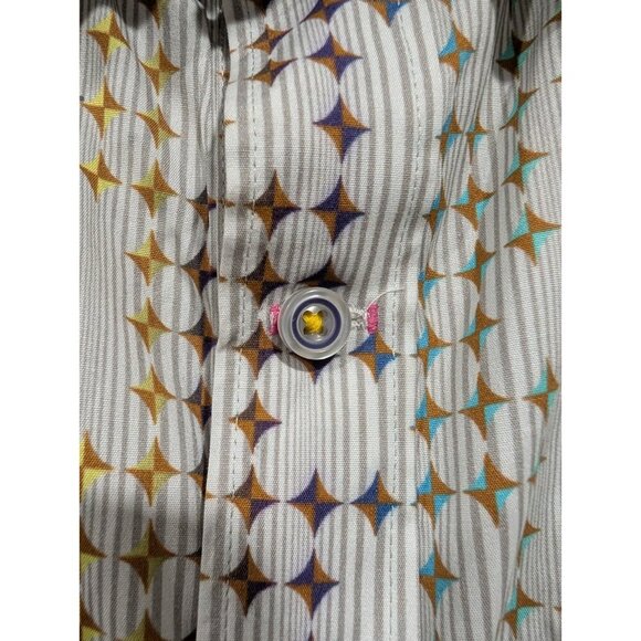 Robert Graham Men's Multicolor Long Sleeve Button-Up Size 2XL Geometric Diamond - Picture 8 of 16